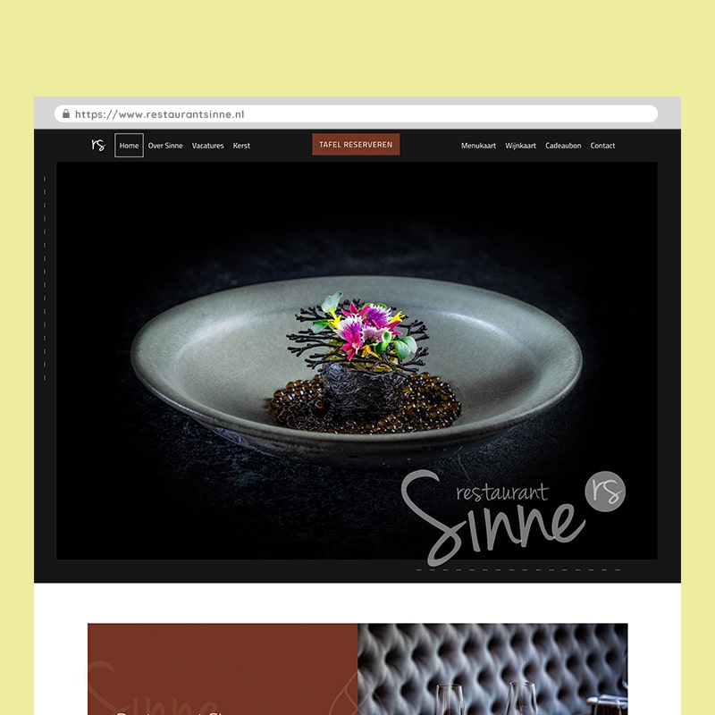 restaurant sinne webdesign webbouw-min